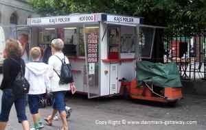 A Traditional Danish Hotdog Van.