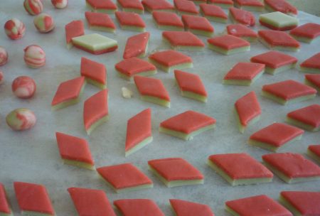 Marzipan drying out.